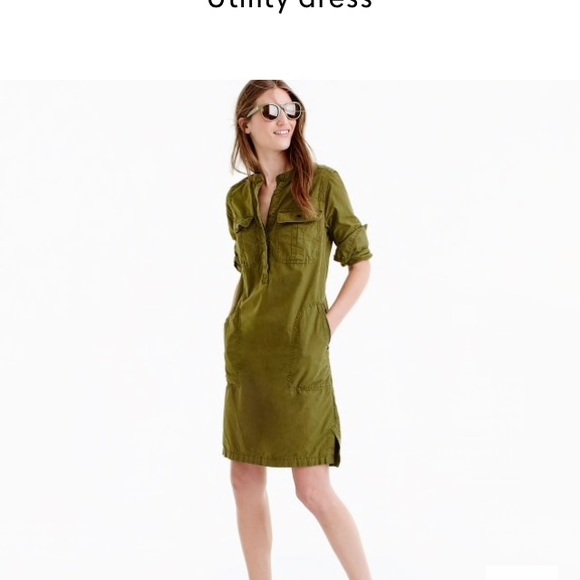 green utility dress